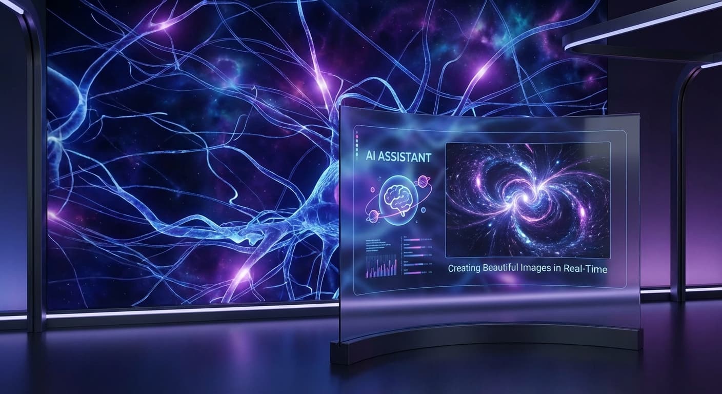 AI generating beautiful images - created by Image MCP